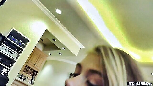 big natural tits, pov blowjob, big cock - skinny doll ass doggy tryout