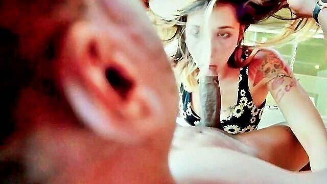 cumshot, big dick, blowjob - gorgeous teen sex
