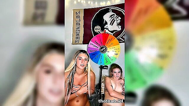 ambie bambii, ambie bambi, ambie - girl on girl dildo show