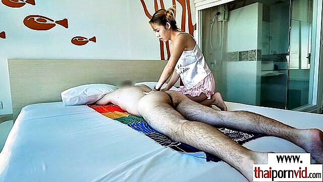thai, amateur, massage - petite thai massage girl gets fucked