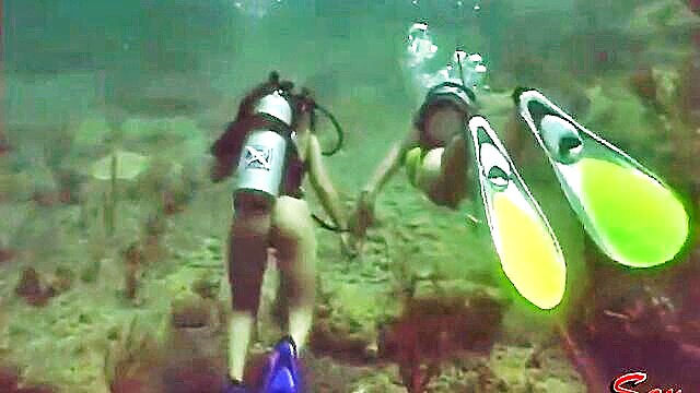 anal, big tits, big dick - girls tit to tit underwater