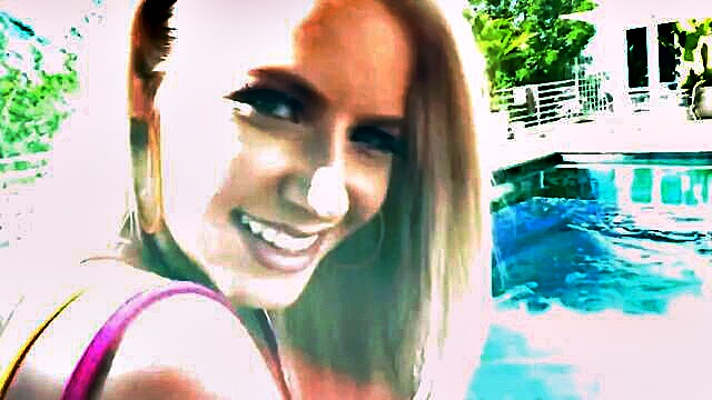 pornstar - blonde bombshell outdoor dp