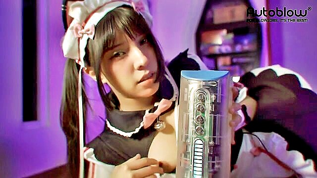 massage, autoblow ai ultra, couple - autoblow tyer waifu maid