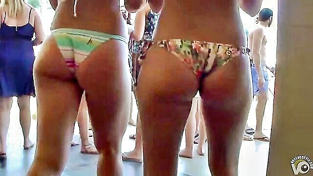 booties, girls, caught - sweet girls caught at the beach