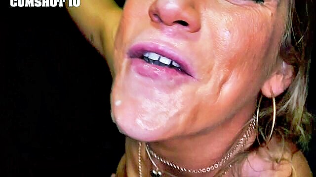 gloryhole, mature, milf - aderes cumshot queen