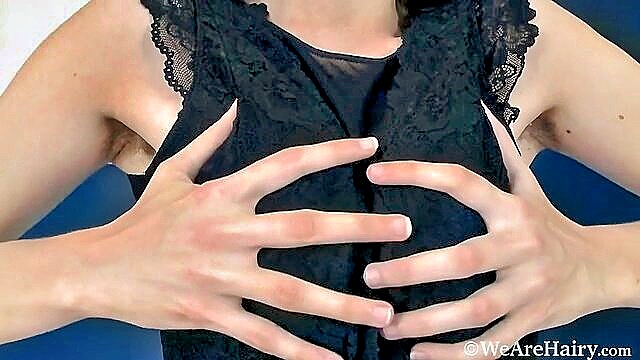 brunette, big tits, big ass - ralina hairy pussy masturbating