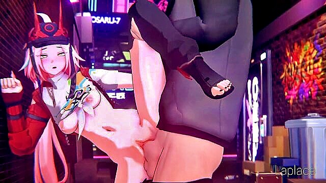 breasts bigger than head, lady (devil may cry), scrap baby (fnaf) - bouncing allyway deal breasts