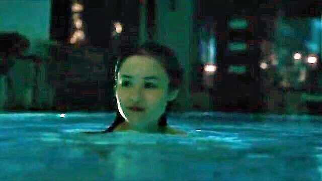 lesbian, pool, lesbian kiss - sexy lesbian tv scene