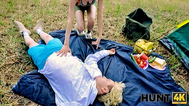 skinny teen, gets fucked, fucked hard - skinny teen forest fuck