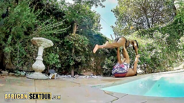 african, black, ebony - acro yoga ebony teen