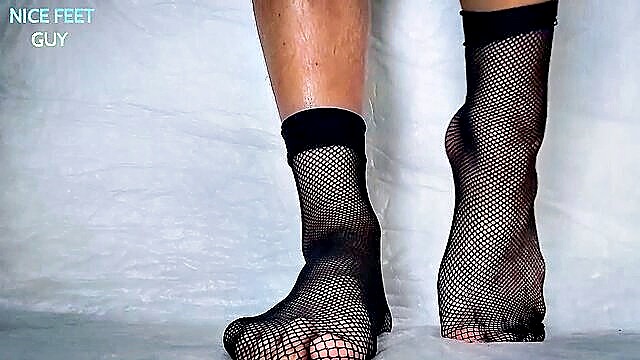 gay fishnet, fishnet feet, fishnets - fishnets soles and feet