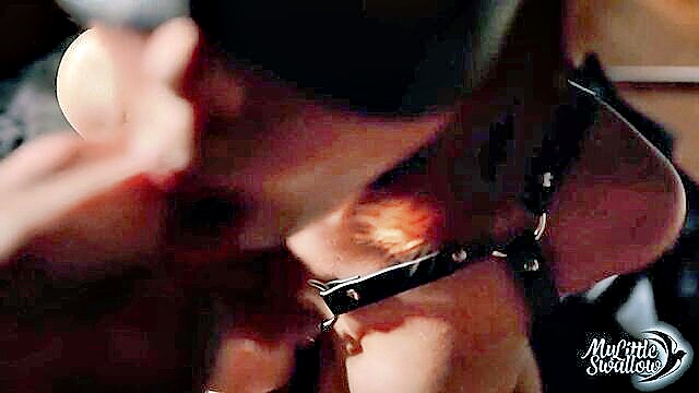 My Little Swallow - dominance blowjob face cum