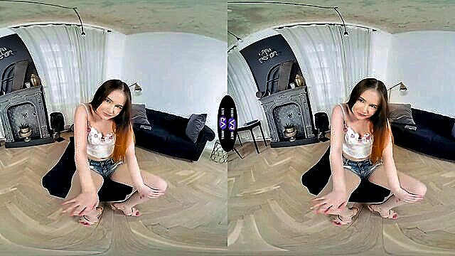 pussy using, her pussy, solo girl - solo girl plays with pussy in vr