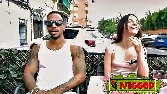 interracial, ebony, petite - massy enchanting petite blowjob