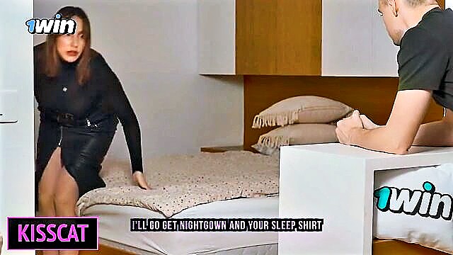 KissCat, Homemade - step mom jerk off step son