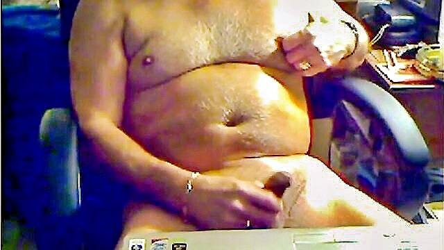 amateur, masturbation, daddy - grandpa cum on cam