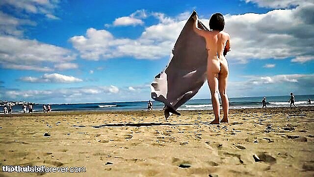 sweet, gets naked, eve sweet - eve sweet beach nude