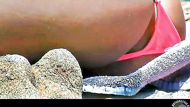 pussy, beach, girl - beach girl upskirt tape