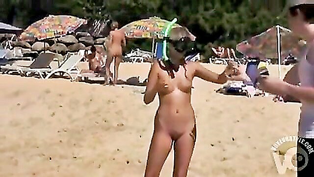 fun, models, naked - hidden beach spies naked fun