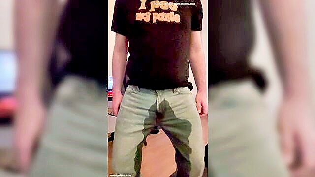 jeans, pants, piss - pissing shirt joke
