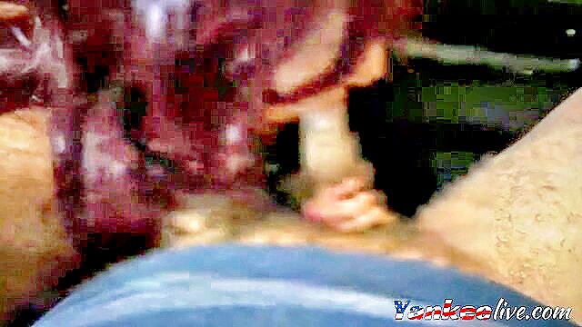 latina, creampie, babe - public car sex seduction
