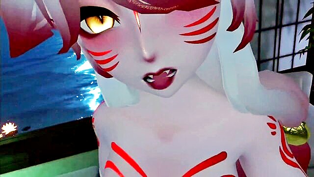 roon (azur lane), ornament, wonder pink - horny kitsune breeding asmr