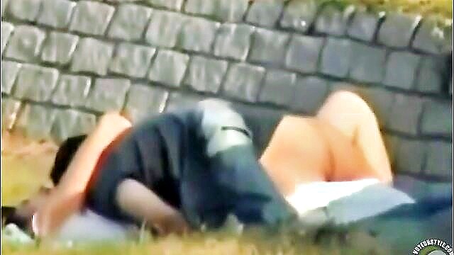 young, german, couple - german couple outdoor fuck
