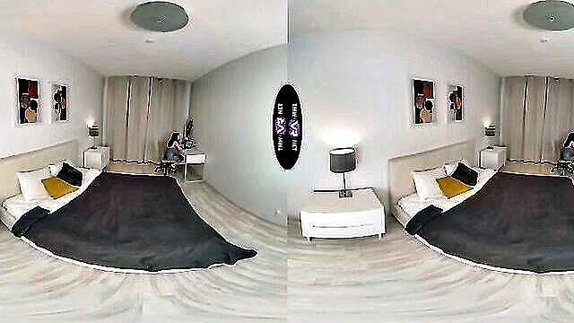 amateur, brunette, masturbation - leggy babe vr xxx