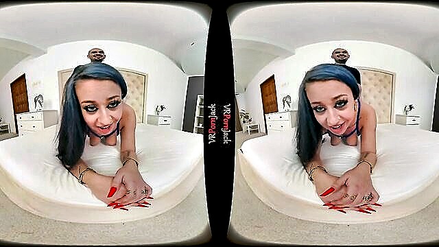 brunette, cumshot, blowjob - ebony milf vr porn