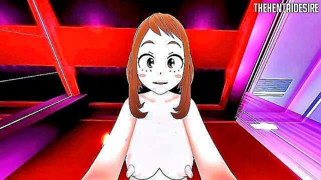 big tits teen (18+), big booty, creampie - my hero academia ochako sex