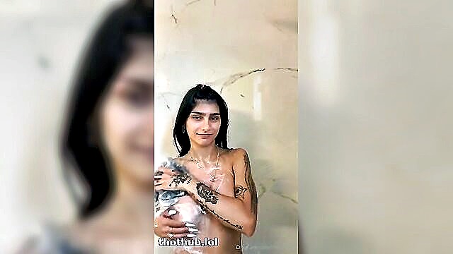 mia, shower video, mia khalifa - mia khalifa shower video