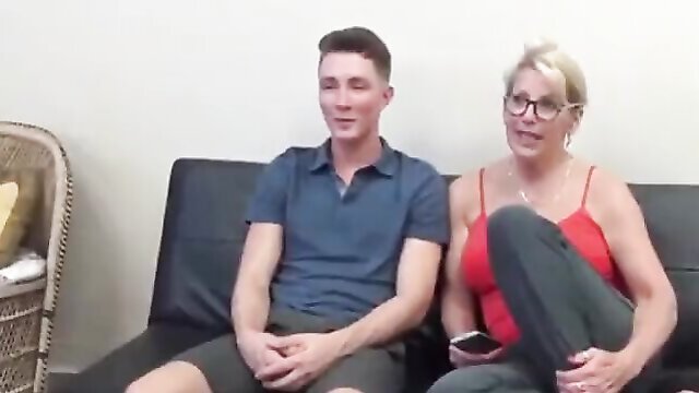 mom, watch porn, mom and son - mother and son watch pornographic content together
