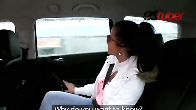 young and sexy teen gets naughty in a public setting : Fake Taxi