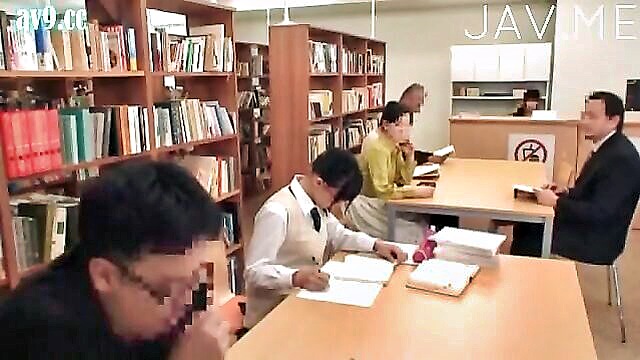 asian, japanese, sex - japanese teenager engages in sexual activity in a library