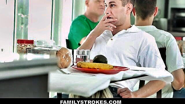 family strokes  step mom teases and fucks step son : Family Strokes