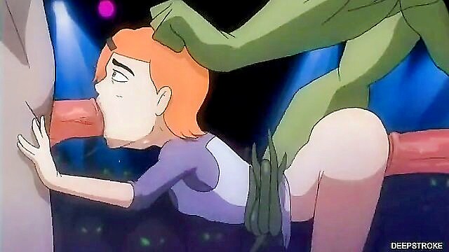 alien, gwen tennyson, gangbang - alien gangbang gwen rough sex