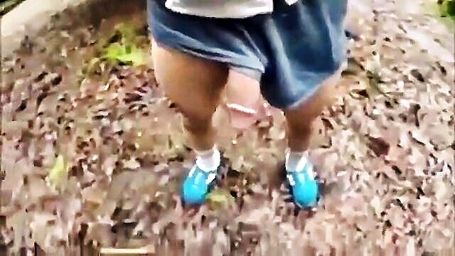 amateur, outdoor, masturbation - runner guy park cumshot
