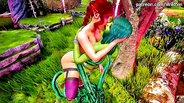 housewife, dun bogo, porsha (sing) - tentacle threesome forest dryad