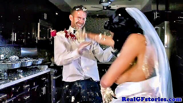 busty bride facial : Brazzers