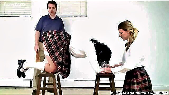 slave, whipping, real spankings network - dominant daddy spanks school girls