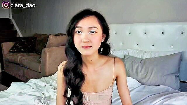 flat chested girl, celeb, flat ass - clara dao bikini video