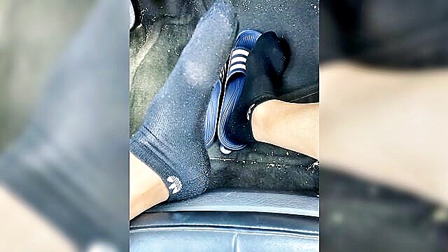 car play, feet, foot - van sex session