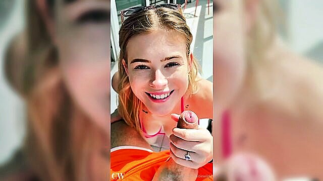 blowjob, european, big tits - chloe wildd blowjob