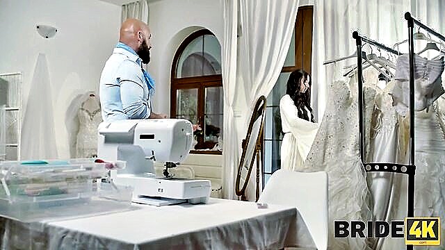 to-, and he, and her - intimate bride sex