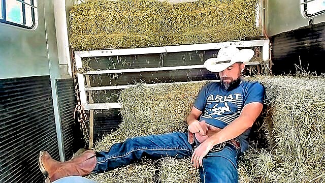redneck, country guy, gay country - country hay hay gay trailer