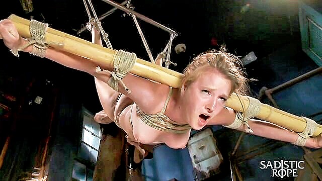 bondage, blonde, caning - pain and pleasure with a beautiful blonde