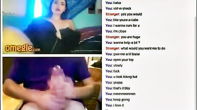 Tits And Ass, Big D - teen girl on omegle displays her tits and butt to pleased man with large penis