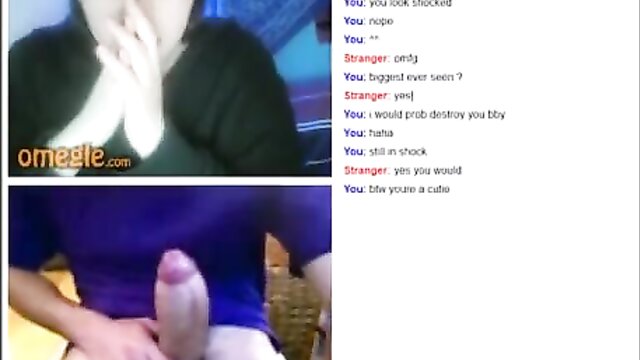 Tits And Ass, Big D - omegle girl reveals her big tits and ass for a big dick Ts