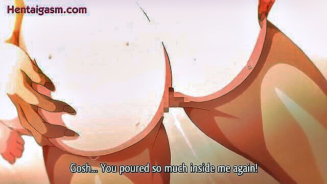cumshot, hentai anime, hentai - cheating wifes erotic encounter in hentai animation