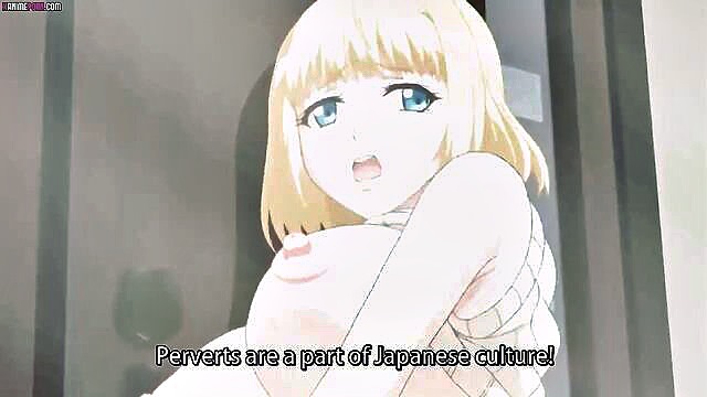 blonde, hentai, anime - erotic anime featuring big tits and blowjob scenes